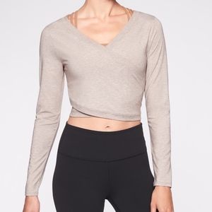 Athleta "Encore" Wrap-Style Crop Brown